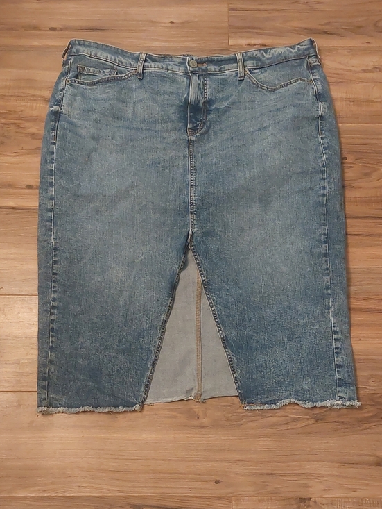 torrid Dresses & Skirts - Torrid Blue Denim Midi Split Front Jean Skirt Sz 20 *Runs Bigger
